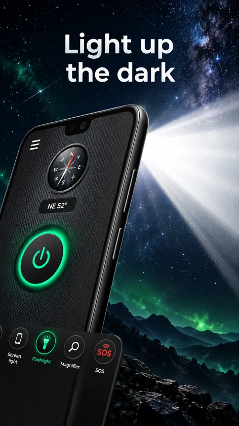 Brightest Flashlight Launcher screenshot 1