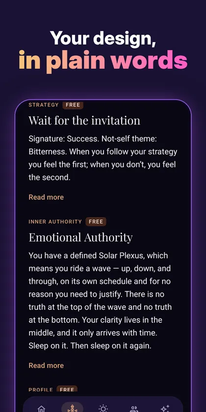 Human Design Chart & Transits screenshot 5
